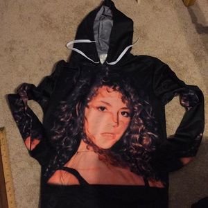 Mariah Carey double sided hoodie small NWOT